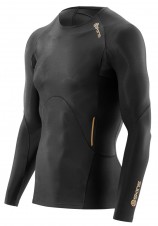 Pánská kompresní trička – Skins A400 Mens Black Top Long Sleeve Pánská kompresní trička – Skins A400 Mens Black Top Long Sleeve